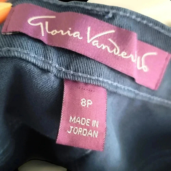 *NWT* Gloria Vanderbilt AMANDA , Original Slimming Jean Navy Size 8P - Picture 5 of 5